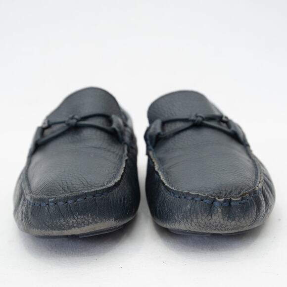 Ted Baker Ottro Blue Pebbled Leather Driver Loafers Shoes Size 10 - Picture 3 of 11